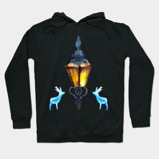 Lantern and Frosted Deers Hoodie